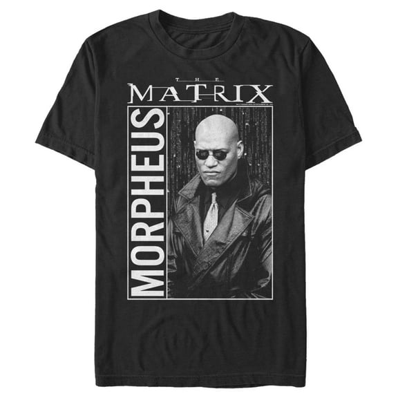 Men's The Matrix Morpheus  Graphic Tee Black 3X Large