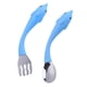 thumbnail image 2 of WORGEOUS 1 set 2pcs baby waterware staveware acero inoxidable cucharada de horquilla para niños pequeños para niños pequeños, 2 of 8