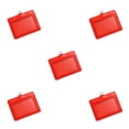 thumbnail image 2 of Sidaley 10 piezas cubierta de tarjeta de identificación carcasa protectora tarjetas de autobús manga Horizontal/rojo Type2 NO2, 2 of 4