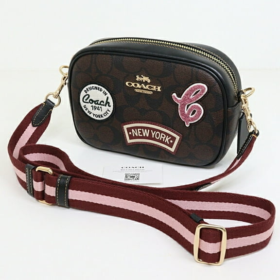 Pre-Owned Coach Mini Jamie Camera Bag Signature Canvas Patch CF455 Outlet Unused