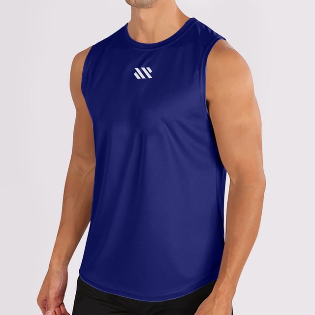 Styesk Débardeurs Hommes Mode Col Rond Couleur Unie Maille Séchage Sans Manches