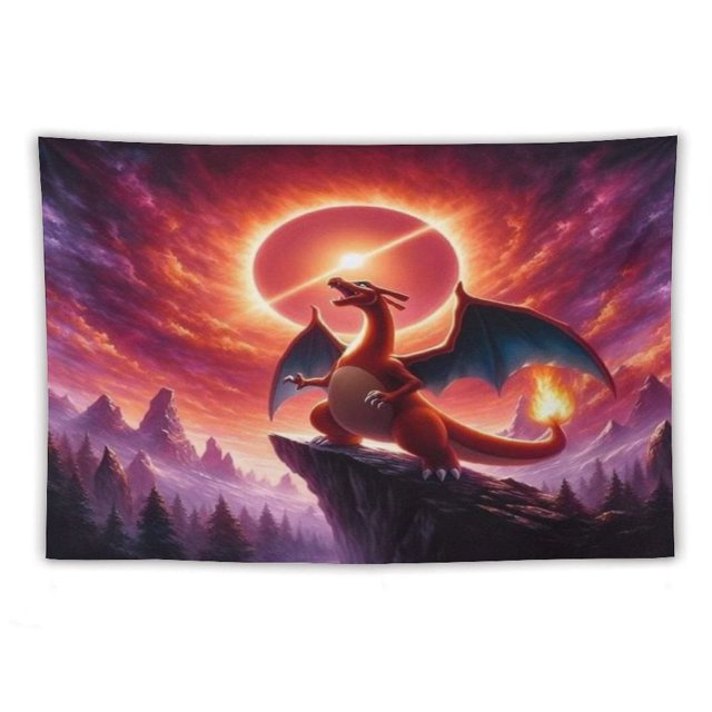 Tapices Charmander Tapiz Colgante De Pared Para Sala De Estar Dormitorio Decoración De Dormitorio Manta Arte De Pared