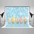 thumbnail image 2 of EREHome Polyester Fabric 7x5ft Blue Starlight Photography Backdrops Easter Five Colours Eggs Photo Background for Children Studio Photo Props, 2 of 2