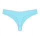 thumbnail image 1 of Xiao Hua Ropa interior sin costuras para mujer, bragas sexys de encaje estilo hipster, tanga, bragas, 3 piezas (azul fluorescente, L), 1 of 2