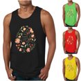 thumbnail image 1 of Qertyioot Nouveau Gilet Décontracté d'Été pour Hommes avec Imprimé de Pâques, Coupe Ample, Sport, Col Rond, 1 of 5