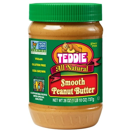 Teddie All Natural Smooth Peanut Butter  26 oz