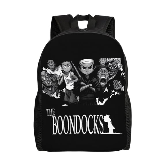 The Boondocks Backpack,3d Print Laptop Backpack Lightweight Casual Daypack Bookbag Multi-Function Travel Backpack