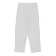 thumbnail image 5 of HAOTAGS Big Girls Pants Casual, Wide Leg High Waist with Pockets Long Trousers White 6 Years, 5 of 6
