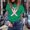 Green-1, variant on Cancer Awareness Shirts for Women Pink Ribbon Print Spread The Hope Tees Short Sleeve Crewneck Tops