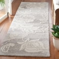 thumbnail image 2 of SAFAVIEH Jardin Isidor Floral Runner Rug, Gray/Ivory, 2'3" x 8', 2 of 8