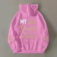 thumbnail image 5 of Bibifish Womens Drawstring Hoodies With Letter Print Angel Wing Sleeve Hoodies With Pocket Oversized Fit Casual Memorial Daily Wear Hoodies, 5 of 6