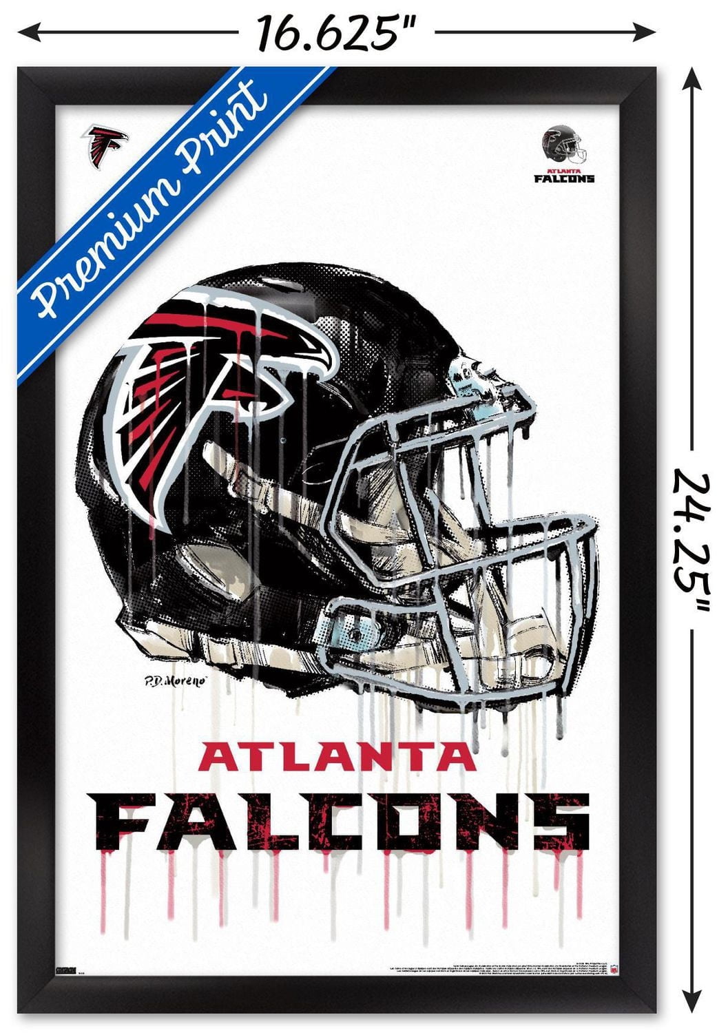 NFL Atlanta Falcons - Drip Helmet 20 Wall Poster