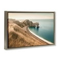 thumbnail image 4 of Stupell Industries Beach With Arched Cove Landscape & Nature Photography Brown Floater Framed Canvas Art Print Wall Art, 31 x 21, 4 of 10