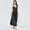 Black, variant on LMLYSoH Women Satin Long Nightgowns Silk Lace Sexy Lingerie Sleeveless Deep V Nightdress Sleepwear
