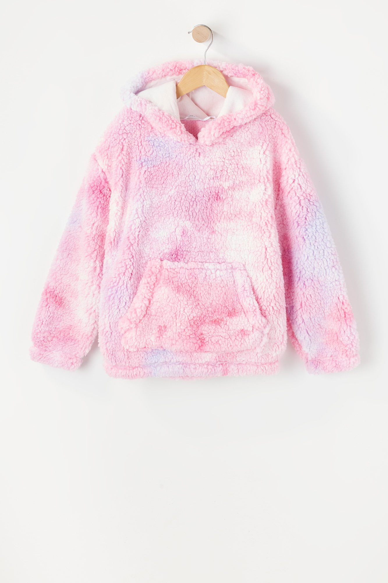 Urban Kids Youth Girls Sherpa Tie Dye Popover Hoodie Walmart Canada