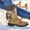 Khaki, variant on Women's Snow Boots Warm Round Toe Lace Up Boot Cowboy Boots (Khaki 37)