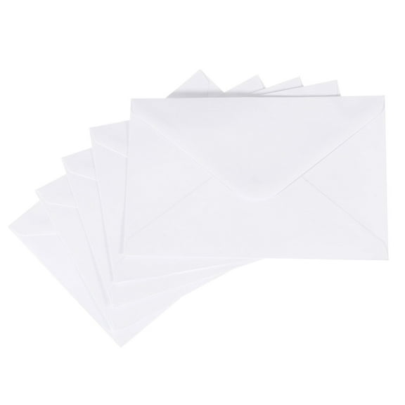 50 Pcs Invitation Envelopes, 6 x 4 Inch Card Envelopes for Greeting Card, Wedding Invitations, (White)