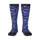 thumbnail image 1 of Balery Golden Snowflakes Royal Blue Calcetines novedosos Calcetines deportivos Calcetines hasta la rodilla Calcetines de algodón Calcetines originales y geniales, 1 of 6