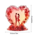 thumbnail image 4 of Valentine's Day Commemorative Sign Celebration,2D Flat Standee Holder And Insert Sign Desktop Display Stand,Valentines Day Together Decorations,Happy Valentines Day Growing Love, 4 of 7