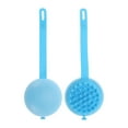 thumbnail image 5 of Unique Bargains 1 Pc Semicircle Hair Shampoo Brush for Head Massage 1.73"x3.03" Blue, 5 of 6