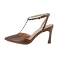 thumbnail image 2 of Naturalizer Astrid Women's Heels Cocoa Leather Size 8.5 M, 2 of 8