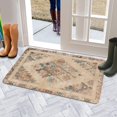 thumbnail image 5 of Boho Light Brown Vintage Country Patterned Carpet Welcome Door Mat Decorative Doormat Farmhouse Low-Profile Floor Rug Switch Mat for Home Indoor Outdoor Decorations 17 X 30 Inch, 5 of 6