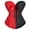 Black Red, variant on Corsets for Women Overbust Corset Bustiers Top Women Lace Up Lingerie Plus Size White 2XL