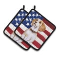 thumbnail image 1 of Beagle Patriotic Pair of Pot Holders, 1 of 1