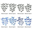 thumbnail image 2 of 12Pcs Wall Stickers Hollow Out Butterfly Shape Wall Decal 3D Cut-Out Sticker Refrigerator Stickers Decorative Paper Butterfly For Diy Art Decoration Removable Sticker, 2 of 7