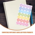 thumbnail image 3 of CHUANK 12 Sheets Hole Punch Reinforcement Sticker Labels Tear Resistant Circles Hole Protectors For Loose-Leaf Paper Sheets, 3 of 8