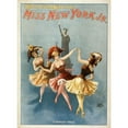 thumbnail image 3 of H.C. Miner Litho. Co. 19x24 Black Modern Framed Museum Art Print Titled - Miss New York Jr. Spectacular Burlesque. (1897), 3 of 5