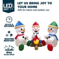 thumbnail image 2 of Muñeco de nieve inflable navideño Joiedomi de 1,8 m con fogata y LE, 2 of 9
