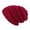 Red, variant on Custom Winter Thick Warm Wool Hair Knitting Hat Women Mountaineering Hat