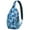 Rustic, variant on Harmony Mandala Sling Backpack, Spiritual Ethnic Boho Crossbody Shoulder Bag with Mystic Geometric Pattern for Travel, Lightweight Daypack