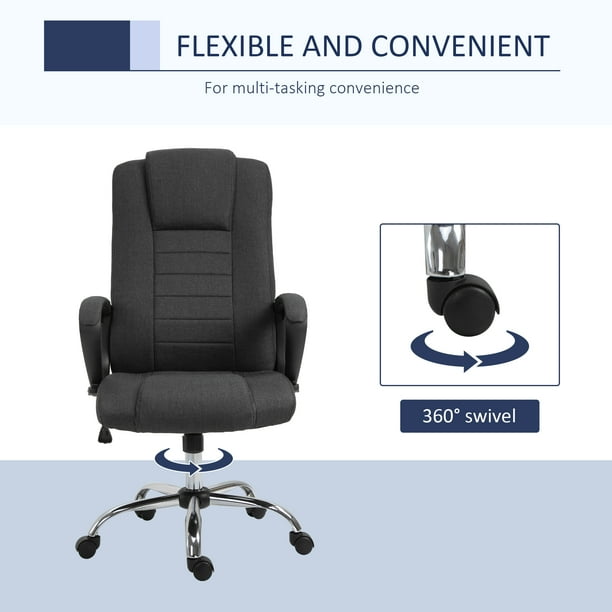 Vinsetto High Back Office Chair Height Adjustable Desk Chair with