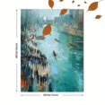 thumbnail image 3 of Impressionist River Scene Canvas Print Wall Art for Living Room Bedroom Office Dining Room Hallway Apartment Decor, 3 of 8