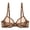 Brown, variant on Sheer See Through Bras Unlined Underwire Lace Mesh Non Padded Plus Sizes Bralette 32C, Brown