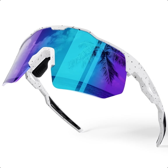 HAAYOT Polarized Sports Sunglasses for Men Women UV Protection Baseball Cycling Running Driving Fishing Glasses