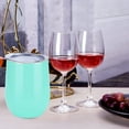 thumbnail image 3 of Coofit 2 Pcs Gobelets à Vin en Acier Inoxydable Isolés Gobelets à Boire Gobelets à Bière avec Couvercle, 3 of 10