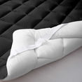 thumbnail image 3 of 1000 GSM Mattress Topper Full Size,Mattress Pad (8-22" Depth) Fits All Sizes,- Microfiber Pad Cover, Mattress Pads, Extra Thick Cooling Full Size Bed Mattress Topper 54"x75" Inches Black, 3 of 5