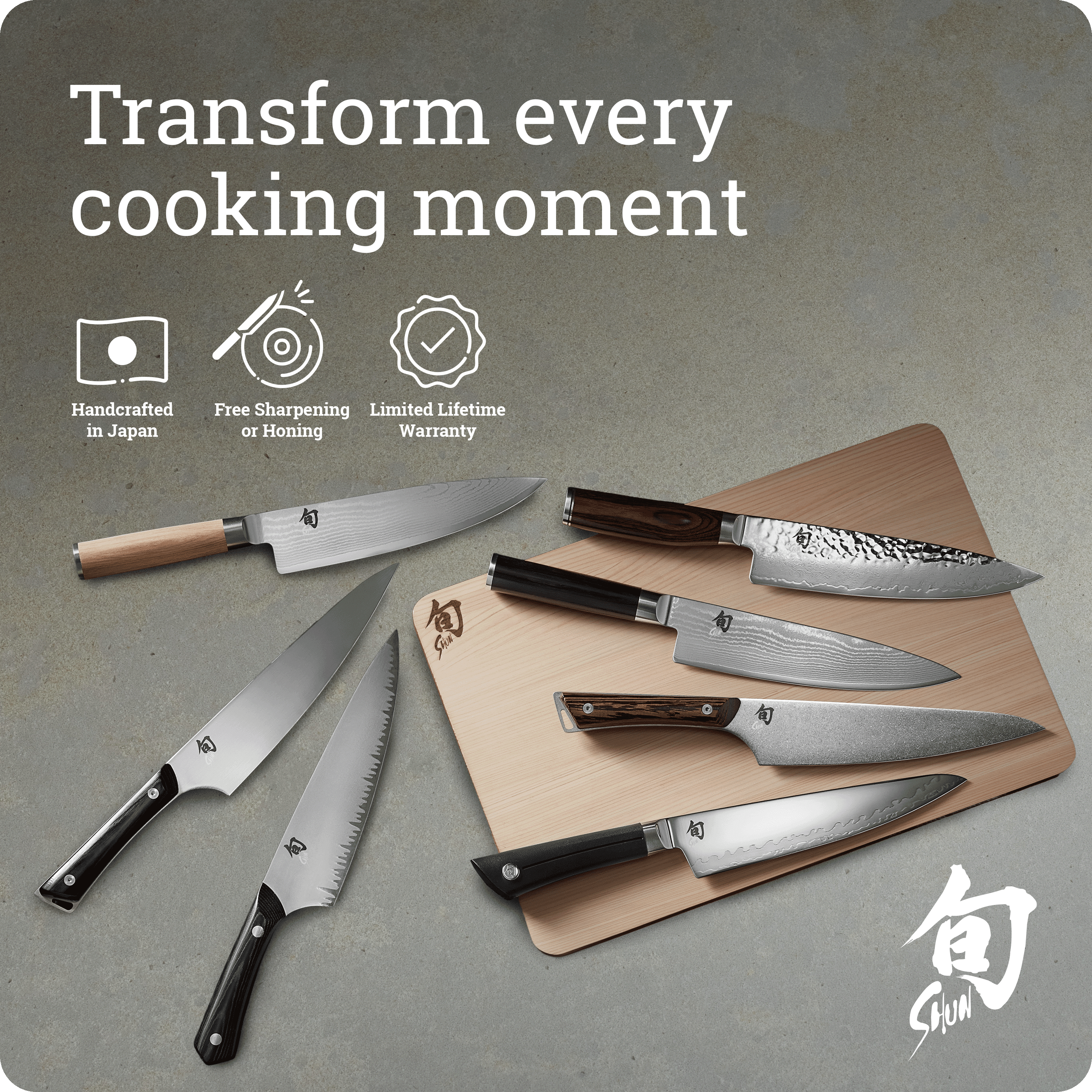 Shun Premier 9" Bread Knife, VG-MAX Core with Damascus Stainless Steel Cladding, Pakkawood Handle, Serrated Bread Knife