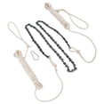 thumbnail image 4 of Hand Chain Saw, 48 Inch Symmetrical Saber Saw Chain 64 Sections 62 Teeth Outdoor Camping Garden High Branch Logging Repair Tools Hand Rope Chain Saw, 4 of 8