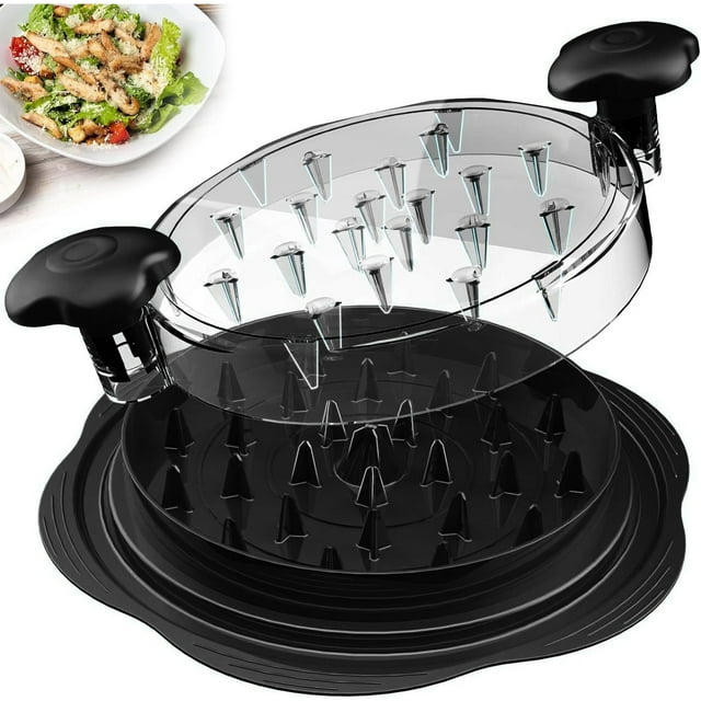 Râpe à Poules Broyeur de Viande Transparent Râpe à Poitrine Design Outil Lave-Vaisselle Assiette Indépendante Base Antidérapante