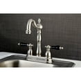 thumbnail image 2 of Kingston Brass KB1498PKL Duchess Two-Handle 2-Hole Deck Mount Bar Faucet in Brushed Nickel, 2 of 7