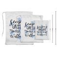 thumbnail image 3 of Darling Souvenir White Season'S Greetings Christmas Custom Party Supplies Favor Bags&nbsp;Drawstring Pouches&nbsp;15 Pieces, 3 of 5