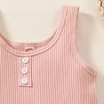 thumbnail image 6 of NIEWTR Toddler Baby Girl Clothes Fly Sleeve Tops Shorts Cute Summer Spring Outfits Infant Clothing Set (A-Pink,18-24 Months), 6 of 7