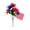 B, variant on Yhmxh Patriotic Artificial Flowers with USA Flag, Memorial BouquetRed White and Blue Cemetery Flowers for Grave, 4th of July Memorial Day Independence Day Veterans Home Decoration