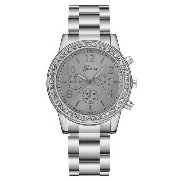 Resicozy Quartz Watches for Men and Women Easy Round Dial Business Casual Daily Wrist Watch Strap 2026 Silver