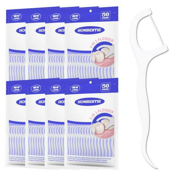 Dental Floss Picks High Toughness Toothpicks Sticks 400 counts Perfect for Family,Office，Outgoing,Travel