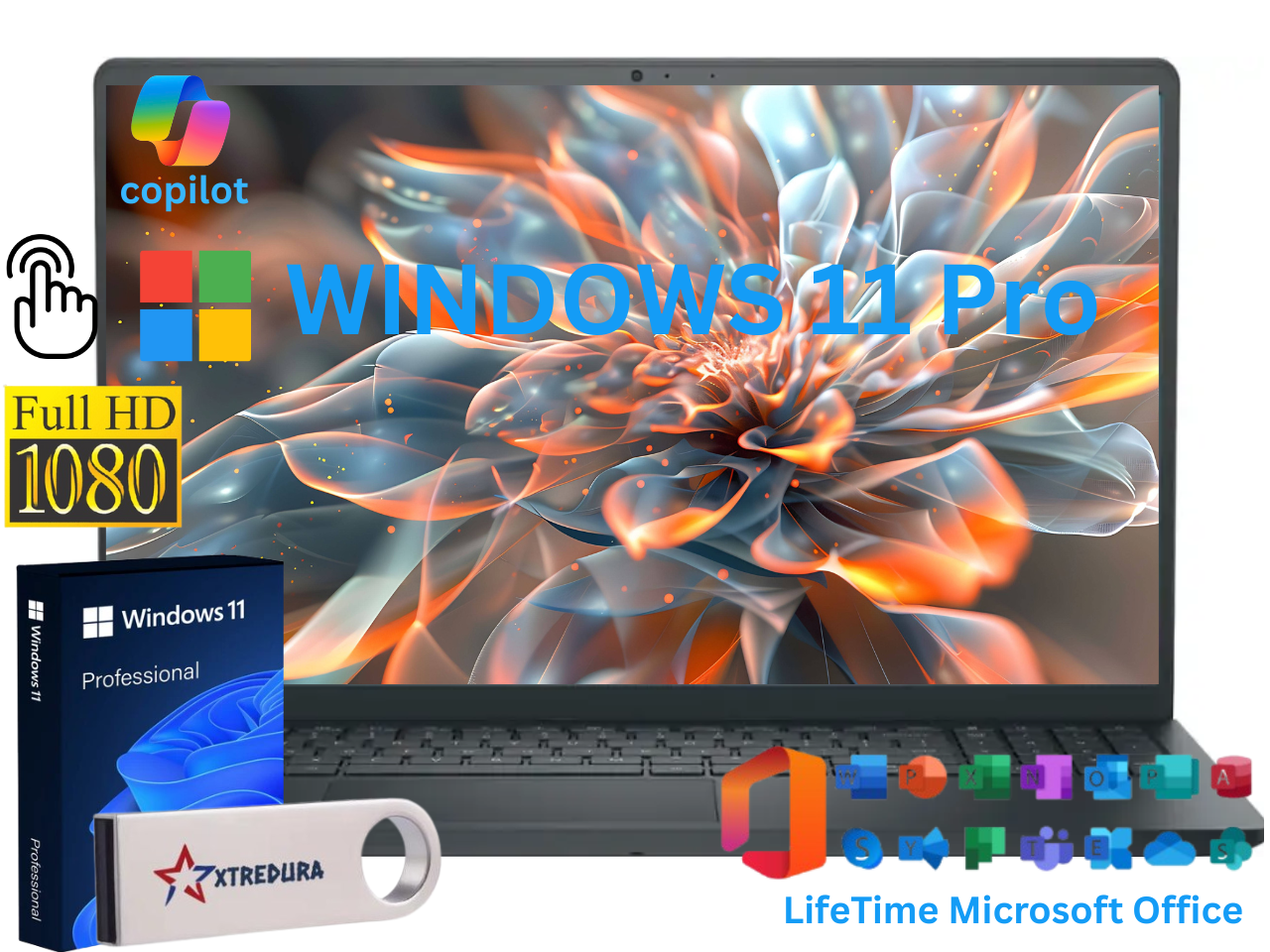 Dell Inspiron 15 3520 Business Laptop - with Microsoft Office